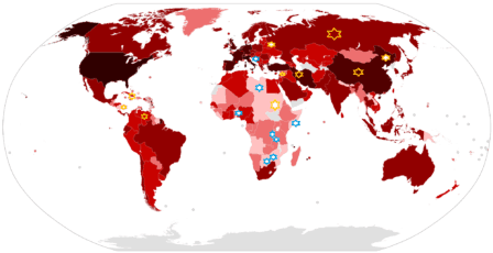 Covid-19 Infections World Wide as of 3/29/2020